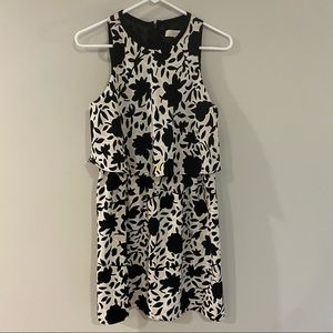 Ann Taylor Loft floral high neck dress